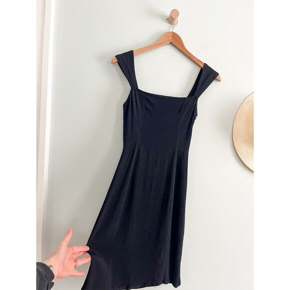 Reformation | Little Black Mini Dress Open Back LBD | Estimated size XS - Picture 2 of 9